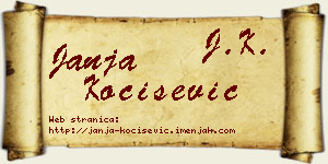 Janja Kočišević vizit kartica